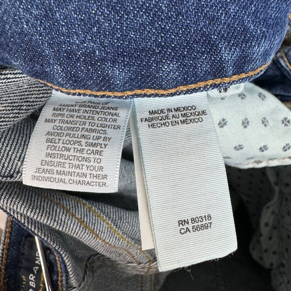 Lucky Brand 36x30 Mens Straight Fit Cotton Blue Denim Jeans - Picture 9 of 10